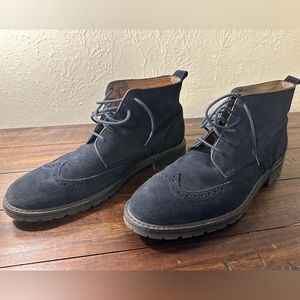 Florsheim blue suede boot size 10.5